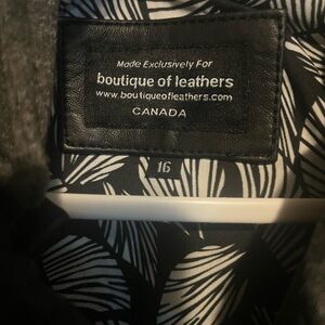 Boutique of Leathers Black and White Patterned Jacket